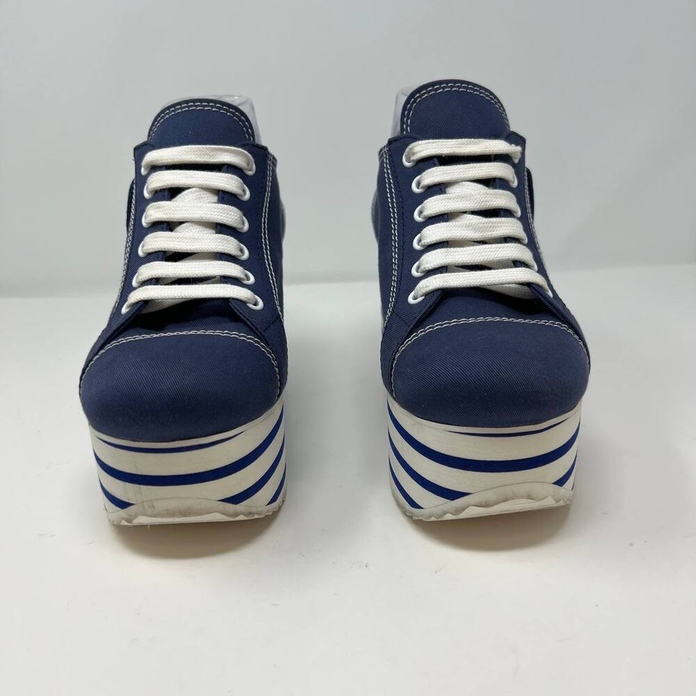 Miu Miu Shoes Women's Size 38.5 Platform Sneakers Authentic Designer Luxury Bold - Picture 2 of 16